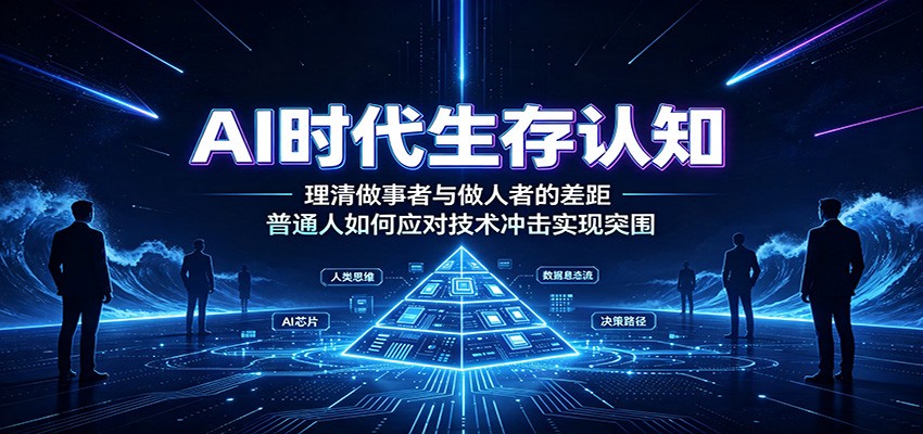 AI时代生存认知：理清做事者与做人者的差距，普通人如何应对技术冲击实现突围-玻哥网络技术工作室
