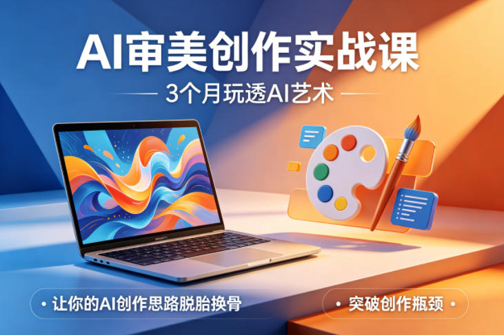 AI审美创作实战课，3个月玩透AI艺术，让你的AI创作思路脱胎换骨，突破创作瓶颈-玻哥网络技术工作室