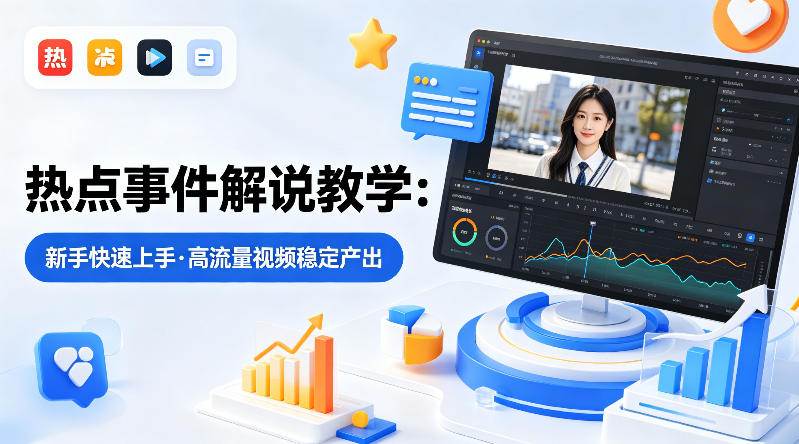 某大V的热点事件解说教学，新手也能快速上手，稳定产出高流量解说视频-玻哥网络技术工作室