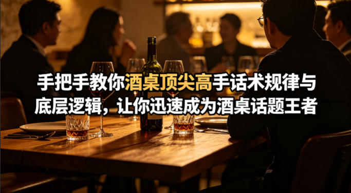 付费文章：手把手教你酒桌顶尖高手话术规律与底层逻辑，让你迅速成为酒桌话题王者(二十年全网独家经验分享)-玻哥网络技术工作室