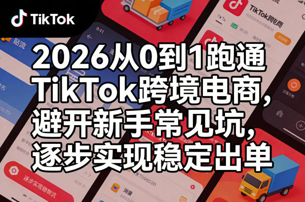 2026从0到1跑通TikTok跨境电商，避开新手常见坑，逐步实现稳定出单(更新0414)-玻哥网络技术工作室