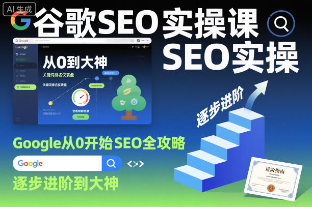 谷歌SEO实操课，Google从0开始SEO全攻略，逐步进阶到大神(更新26年)-玻哥网络技术工作室