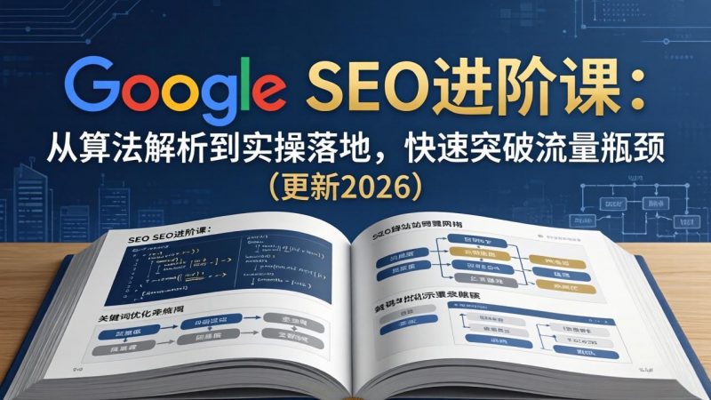 Google SEO进阶课：从算法解析到实操落地，快速突破流量瓶颈(更新2026-玻哥网络技术工作室