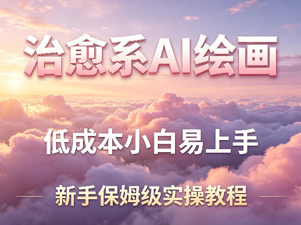 治愈系AI绘画提示词项目，低成本小白易上手，每天10分钟，新手保姆级实操教程-玻哥网络技术工作室