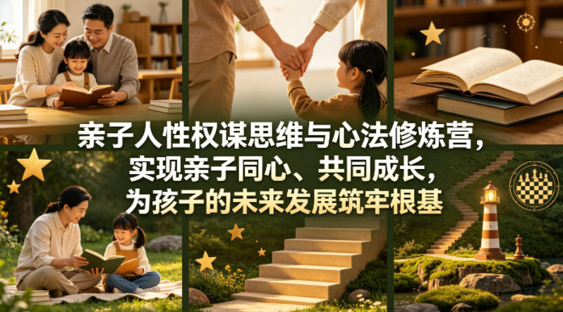 亲子人性权谋思维与心法修炼营，实现亲子同心、共同成长，为孩子的未来发展筑牢根基【音频】-玻哥网络技术工作室
