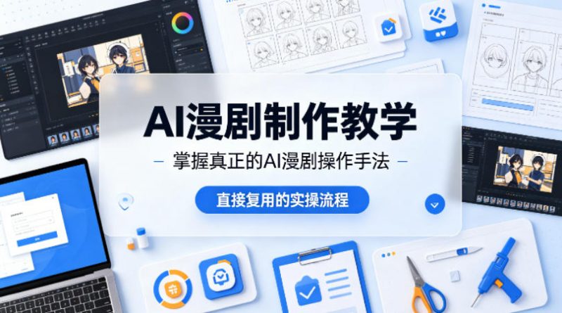 AI漫剧制作教学，带你掌握真正的AI漫剧操作手法，直接复用的实操流程-玻哥网络技术工作室