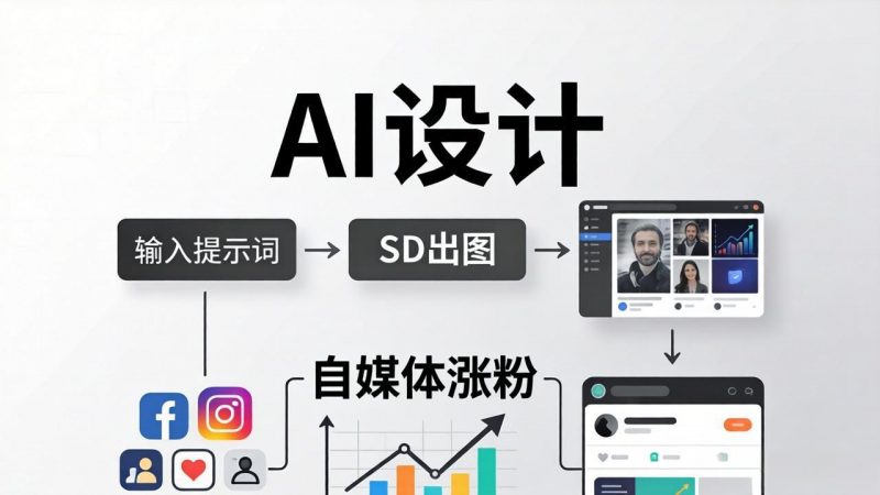 人人都是AI设计师：SD出图+自媒体涨粉一站教学，告别图文素材焦虑，AI设计让你轻松避开内卷-玻哥网络技术工作室