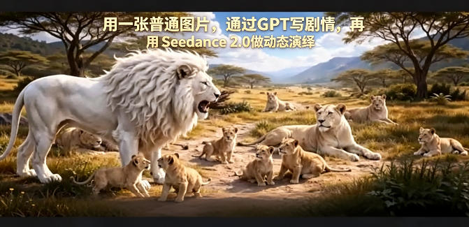 用一张普通图片，通过GPT写剧情，再用Seedance 2.0做动态演绎，居然能生成迪士尼风格搞笑动画-玻哥网络技术工作室