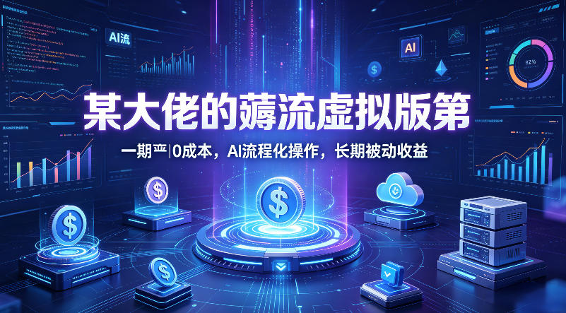 某大佬的薅流虚拟版第一期丨0成本，AI流程化操作，长期被动收益-玻哥网络技术工作室
