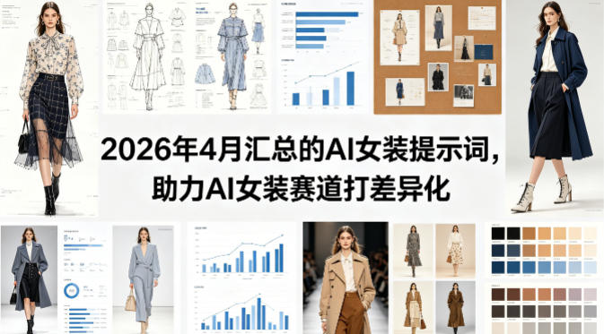2026年4月汇总的AI女装提示词，助力AI女装赛道打差异化-玻哥网络技术工作室