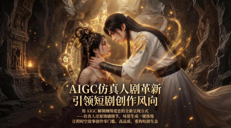 AIGC仿真人《合欢宗》短剧教学，用AIGC解锁缠绵爱恋的全新呈现方式，让跨时空故事创作零门槛、高品质，重构短剧生态-玻哥网络技术工作室