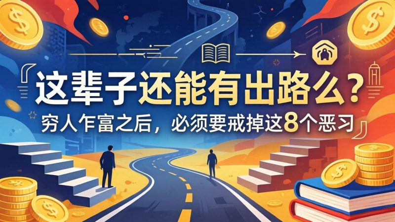 关于人生两篇付费文章【这辈子还能有出路么？】【穷人乍富之后，必须要戒掉这8个恶习】-玻哥网络技术工作室