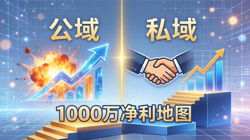 公域玩命出爆款，私域悄悄做成交：这套AI内训课，2026给你打通1000万净利的地图-玻哥网络技术工作室