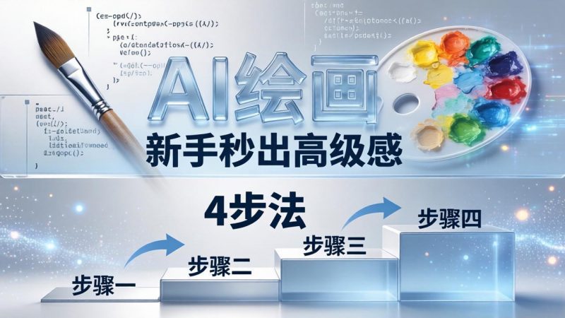 AI绘画入门别再硬磕了！即梦4步法：万能提示词公式+BRTR框架，新手秒出高级感-玻哥网络技术工作室