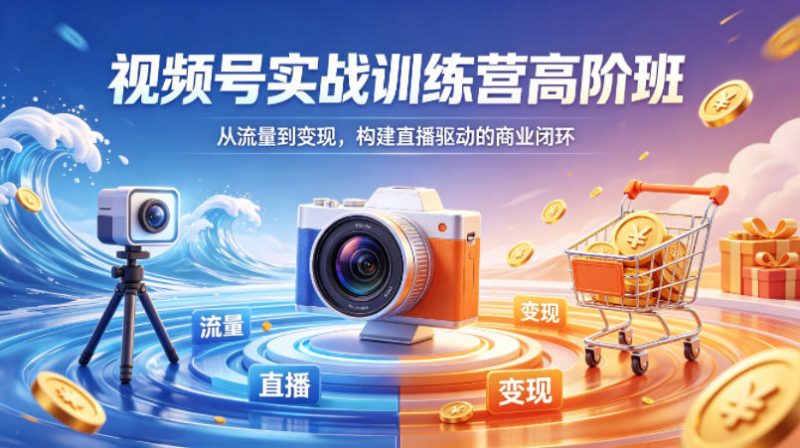 视频号实战训练营高阶班，从流量到变现，构建直播驱动的商业闭环(26年4月)-玻哥网络技术工作室