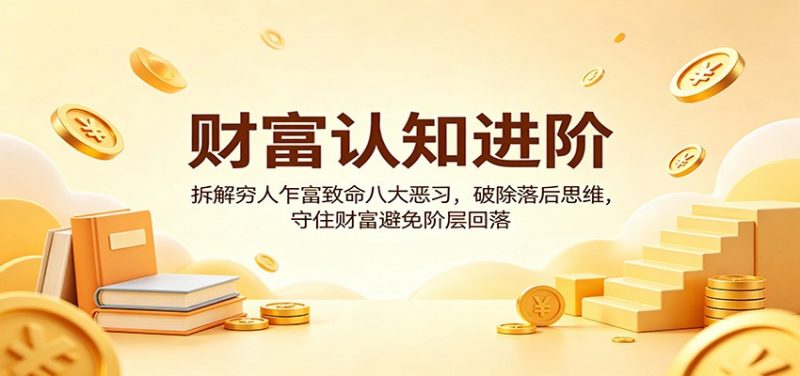 财富认知进阶：拆解穷人乍富致命八大恶习，破除落后思维，守住财富避免阶层回落-玻哥网络技术工作室