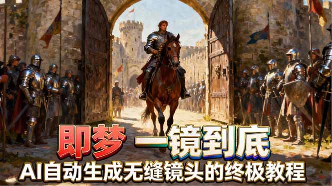 即梦AI一镜到底终极教程，智能补帧+运镜技巧，AI自动生成无缝丝滑长镜头高效出片-玻哥网络技术工作室