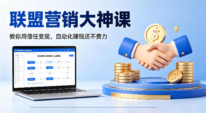 联盟营销大神课，教你用信任变现，自动化賺钱还不费力【原创双语字幕】-玻哥网络技术工作室