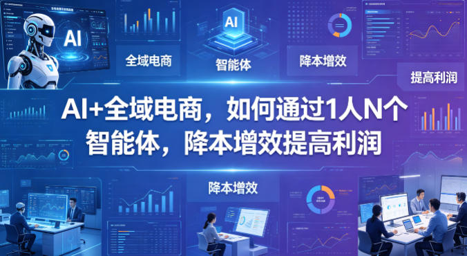 AI+全域电商，如何通过1人N个智能体，降本增效提高利润-玻哥网络技术工作室