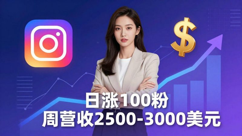想做数字产品？Sheri亲授：日涨100粉、每周2500至3000美元的营收，Instagram躺着赚-玻哥网络技术工作室