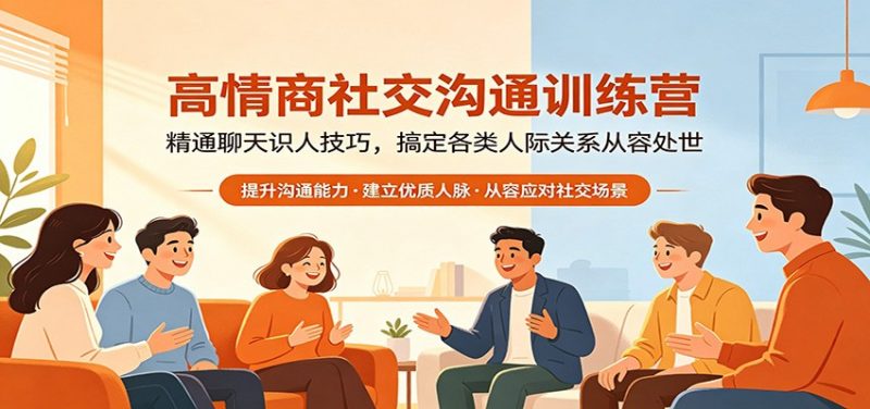 高情商社交沟通训练营：精通聊天识人技巧，搞定各类人际关系从容处世-玻哥网络技术工作室
