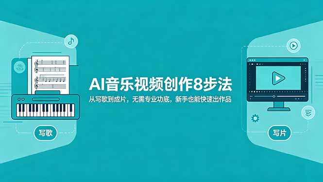 AI音乐视频创作8步法：从写歌到成片，无需专业功底，新手也能快速出作品-玻哥网络技术工作室