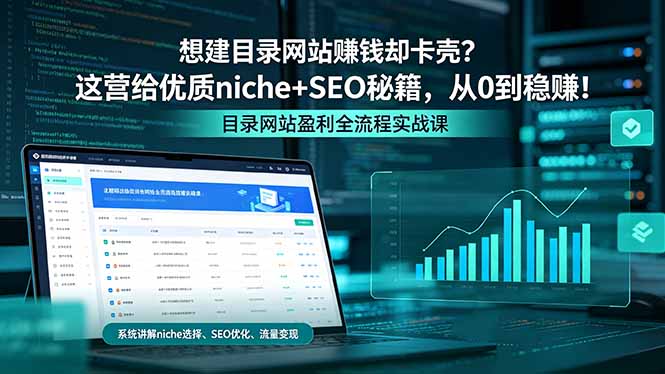 想建目录网站赚钱却卡壳？这营给优质 niche+SEO 秘籍，从 0 到稳赚！-玻哥网络技术工作室