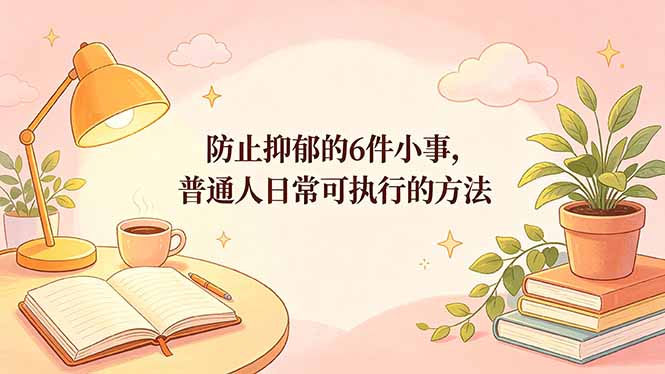 付费文章：防止抑郁的6件小事，普通人日常可执行的方法-玻哥网络技术工作室