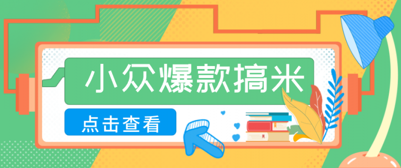 适合普通人的小众爆款搞米赛道，制作极其简单，月收益5000+-玻哥网络技术工作室