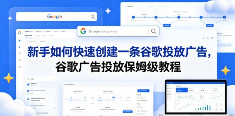 新手如何快速创建一条谷歌投放广告，谷歌广告投放保姆级教程-玻哥网络技术工作室