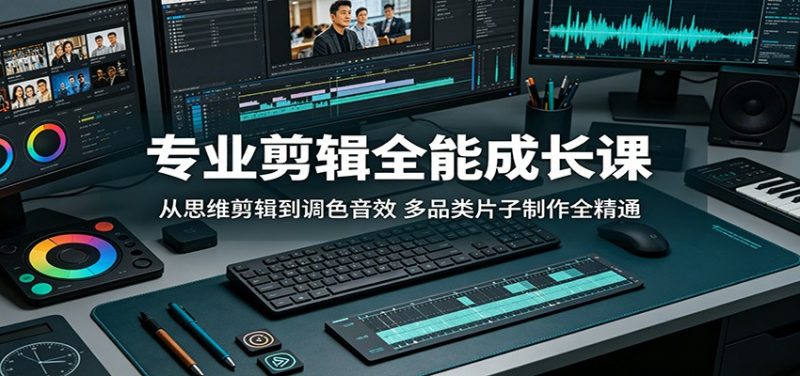 专业剪辑全能成长课：从思维剪辑到调色音效，多品类片子制作全精通-玻哥网络技术工作室