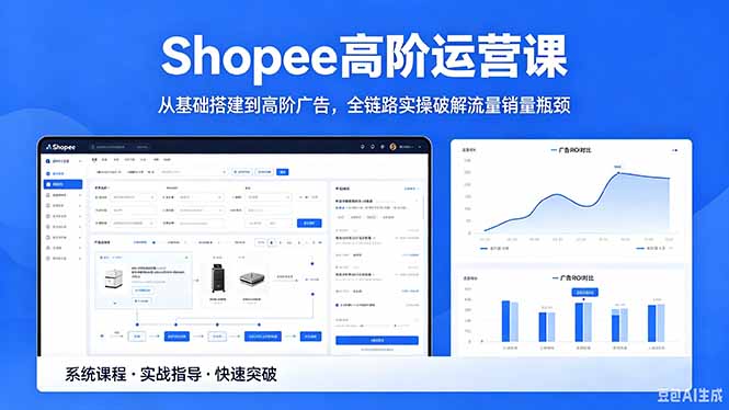 Shopee高阶运营课-2026年5月更新，从基础搭建到高阶广告，全链路实操破解流量销量瓶颈-玻哥网络技术工作室