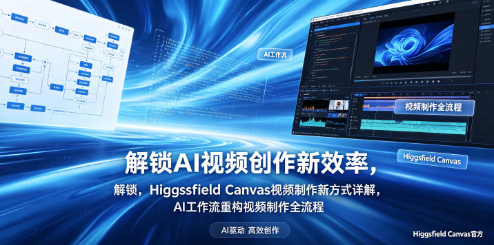 解锁AI视频创作新效率，Higgsfield Canvas视频制作新方式详解，AI工作流重构视频制作全流程-玻哥网络技术工作室