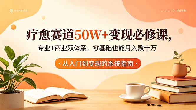 疗愈赛道50W+变现必修课，专业+商业双体系，零基础也能月入数十万-玻哥网络技术工作室