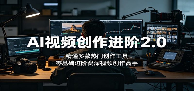 AI视频创作进阶2.0：精通多款热门创作工具，零基础进阶资深视频创作高手-玻哥网络技术工作室
