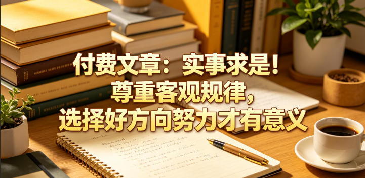 付费文章：实事求是！尊重客观规律，选择好方向努力才有意义-玻哥网络技术工作室
