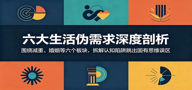 六大生活伪需求深度剖析：围绕减重、婚姻等六个板块，拆解认知陷阱跳出固有思维误区-玻哥网络技术工作室