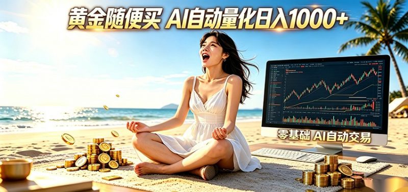 黄金随便买？AI自动外汇量化交易 在家当皇帝 日入1000+-玻哥网络技术工作室