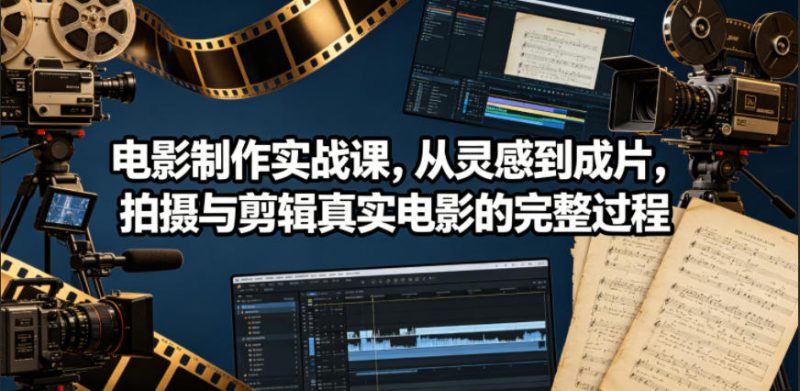 电影制作实战课，从灵感到成片，拍摄与剪辑真实电影的完整过程【原创双语字幕】-玻哥网络技术工作室