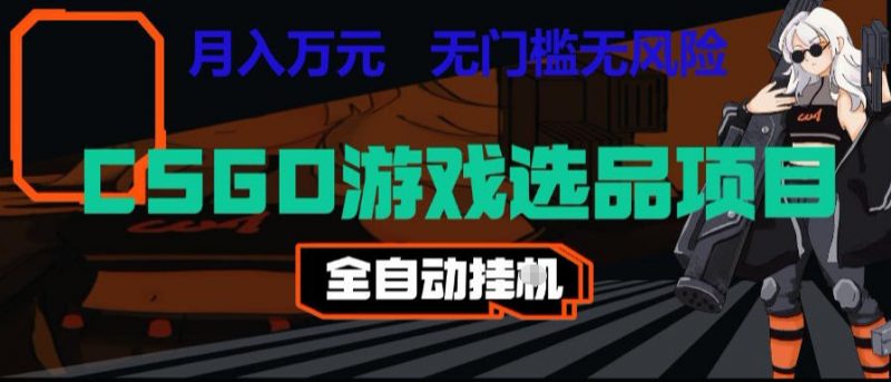CSGO游戏自动扫货项目，全自动运行，月入1W，无风险，长期稳定可以做【揭秘】-玻哥网络技术工作室
