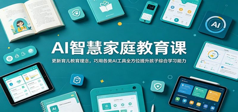 AI智慧家庭教育课：更新育儿教育理念，巧用各类AI工具全方位提升孩子综合学习能力-玻哥网络技术工作室