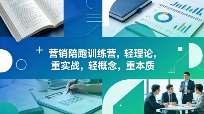 老A营销陪跑训练营，轻理论，重实战，轻概念，重本质(更新2026年6月)-玻哥网络技术工作室