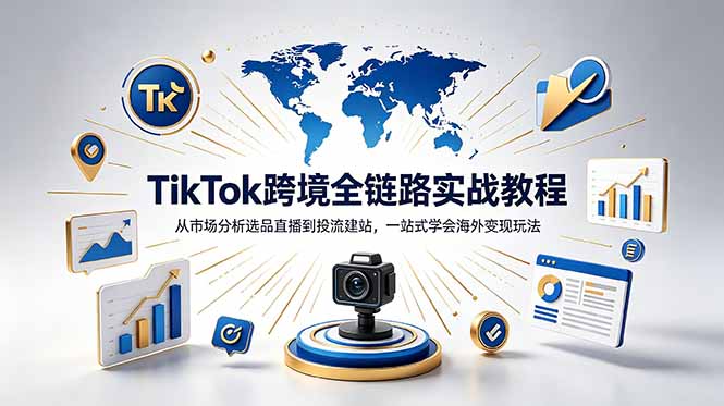 TikTok+独立站跨境基础全套教程，拆解平台盈利逻辑，新手从零跑通变现全流程-玻哥网络技术工作室