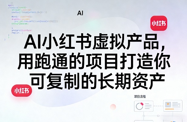 AI小红书虚拟产品，用跑通的项目打造你可复制的长期资产(更新)-玻哥网络技术工作室