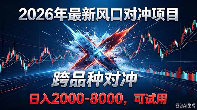 2026创业新风口！最新对冲！跨品种对冲！日收益2000-6000+-玻哥网络技术工作室