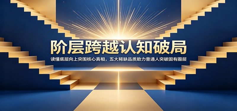 阶层跨越认知破局：读懂底层向上突围核心真相，五大稀缺品质助力普通人突破固有圈层-玻哥网络技术工作室