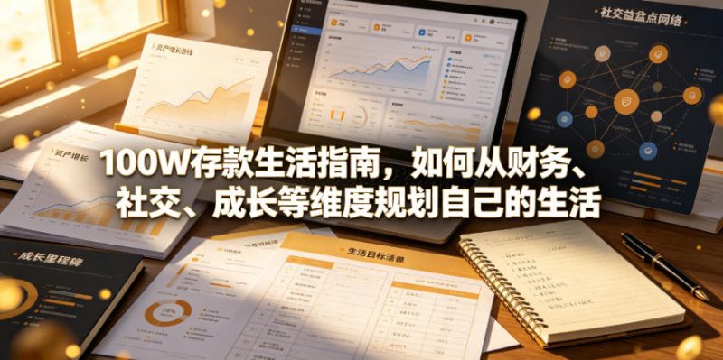 付费文章:100W存款生活指南,如何从财务、社交、成长等维度规划自己的生活-玻哥网络技术工作室