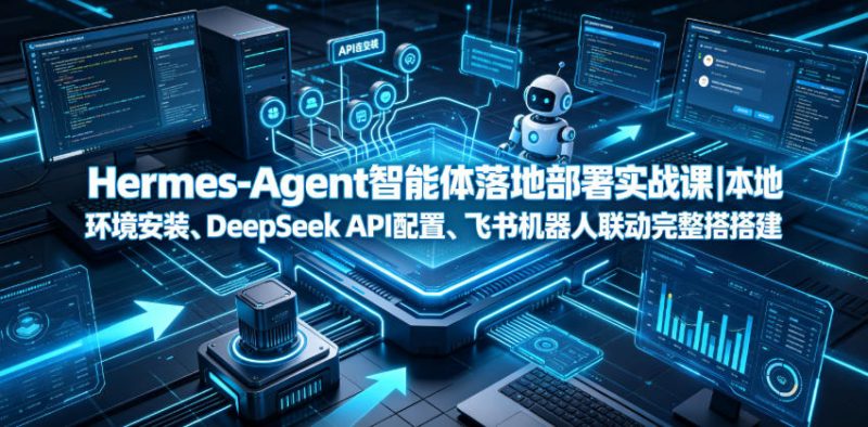 Hermes-Agent智能体落地部署实战课｜本地环境安装、DeepSeek API配置、飞书机器人联动完整搭建教程-玻哥网络技术工作室