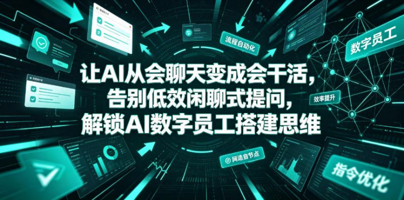 让AI从会聊天变成会干活，告别低效闲聊式提问，解锁AI数字员工搭建思维-玻哥网络技术工作室