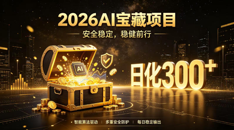 2026AI安全掘金项目，日化稳定300+，无需人为干预操作，当天见收益，操作简单【揭秘】-玻哥网络技术工作室